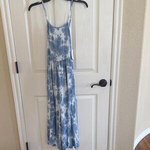NWT Girls Tucker and Tate romper. Blue tie-dye size Y XL.